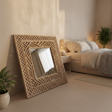 Load image into Gallery viewer, Whitewash Teak Mirror