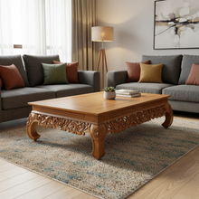 Load image into Gallery viewer, Vintage Teak Opium Bed Coffee Table #1 (pre-owned)