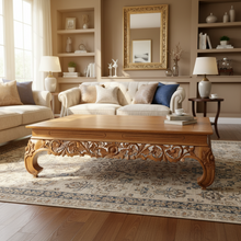 Load image into Gallery viewer, Vintage Teak Opium Bed Coffee Table #1 (pre-owned)