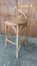 Load image into Gallery viewer, Cross Back Bar Stool (60-65cm)
