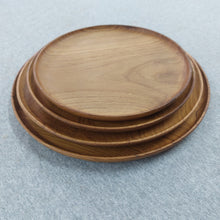 Load image into Gallery viewer, Round Teak Plate
