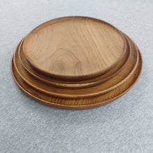 Load image into Gallery viewer, Round Teak Plate