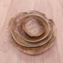 Load image into Gallery viewer, Live Edge Teak Bowls (thin)