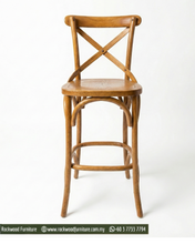 Load image into Gallery viewer, Cross Back Bar Stool (60-65cm)