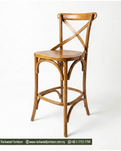 Load image into Gallery viewer, Cross Back Bar Stool (70-75cm)