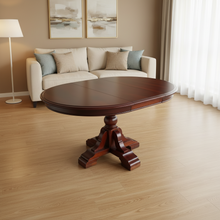 Load image into Gallery viewer, Extendable Round/Oval Dining Table