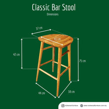 Load image into Gallery viewer, Classic Bar Stool (60-75cm)