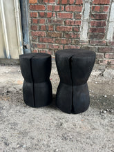 Load image into Gallery viewer, Hourglass Stool/Plinth (Shou Sugi Ban)