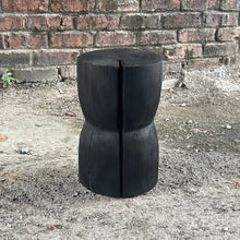 Load image into Gallery viewer, Hourglass Stool/Plinth (Shou Sugi Ban)