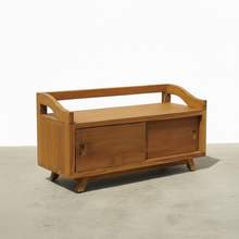 Load image into Gallery viewer, Rustic Bench/Shoe Cabinet
