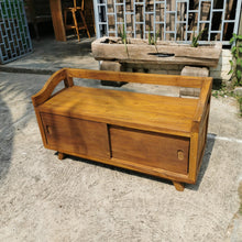 Load image into Gallery viewer, Rustic Bench/Shoe Cabinet