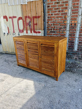 Load image into Gallery viewer, Louvred Shoe Cabinet (150cm) type 2