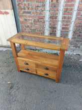 Load image into Gallery viewer, Glass Top Entry Console