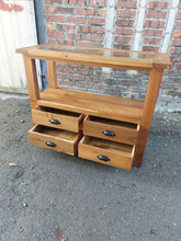 Load image into Gallery viewer, Glass Top Entry Console