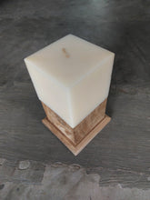 Load image into Gallery viewer, Teak Candle Holder (incl. candle)