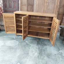 Load image into Gallery viewer, Louvred Shoe Cabinet (150cm) type 1