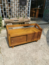 Load image into Gallery viewer, Rustic Bench/Shoe Cabinet