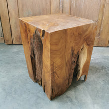 Load image into Gallery viewer, Square Log Stool/Plinth