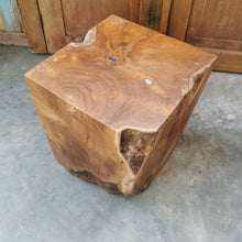 Load image into Gallery viewer, Square Log Stool/Plinth