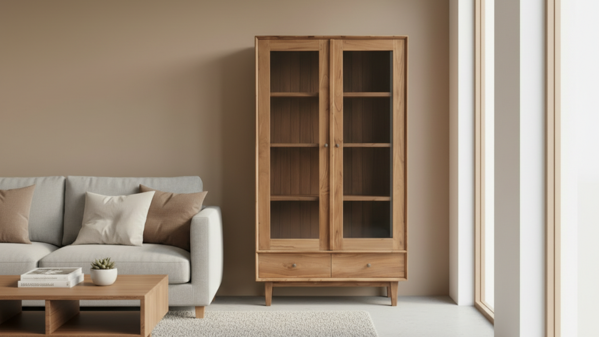 How does teak age over time?