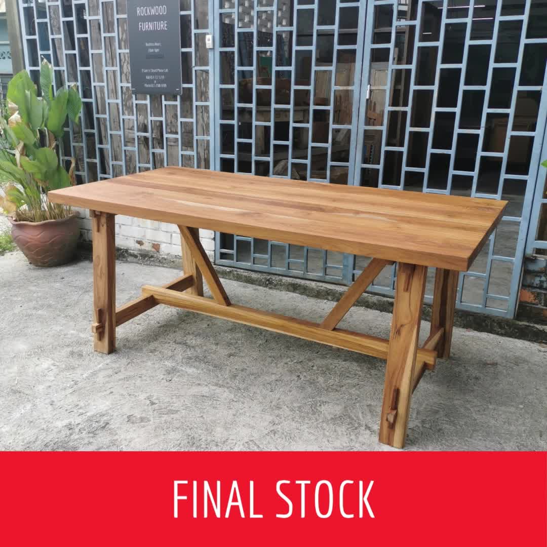☆木製ローテーブル MADE IN MALAYSIA Mid-century Filp Top Teak Dining Table c.1960 | S16 Home