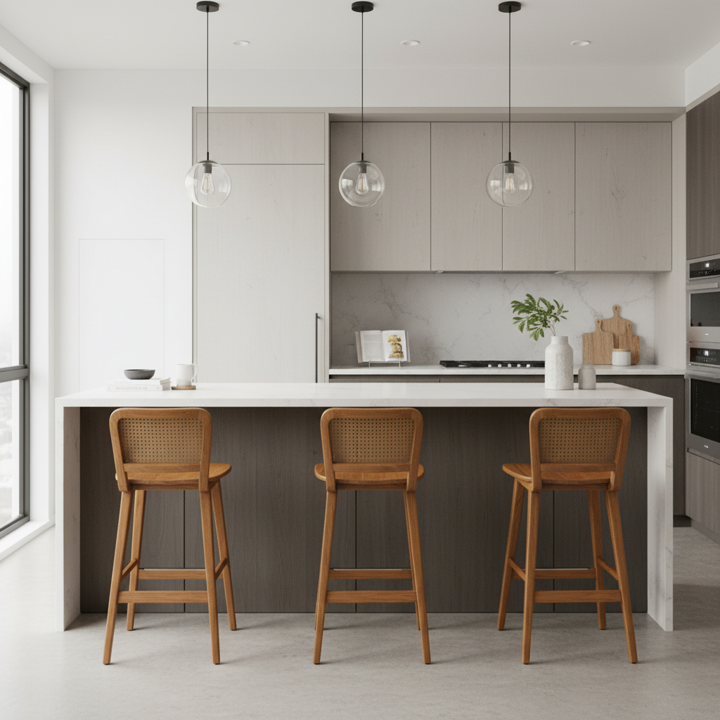 Bingin Low Back Bar Stool (60-75cm)