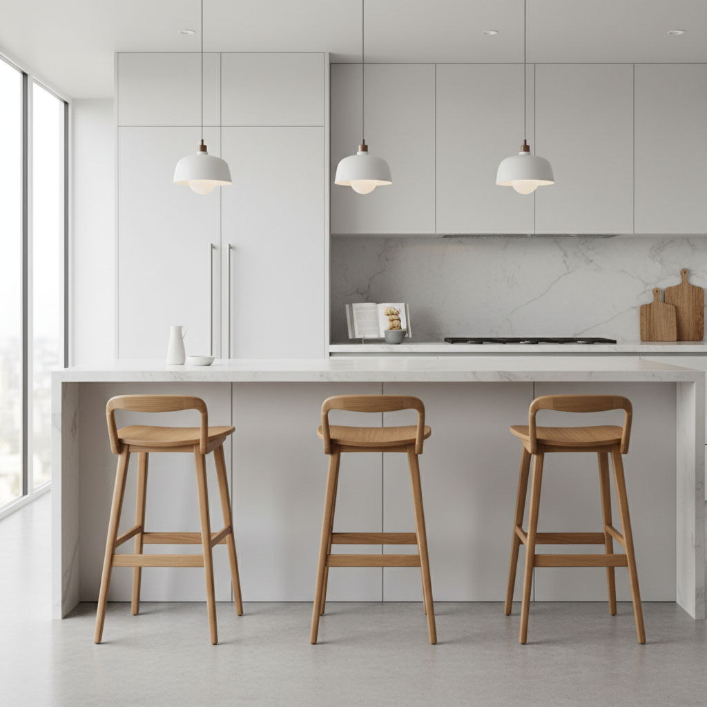 Extra Low Back Bar Stool (60-75cm)