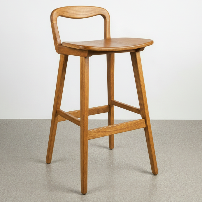 Extra Low Back Bar Stool (60-75cm)