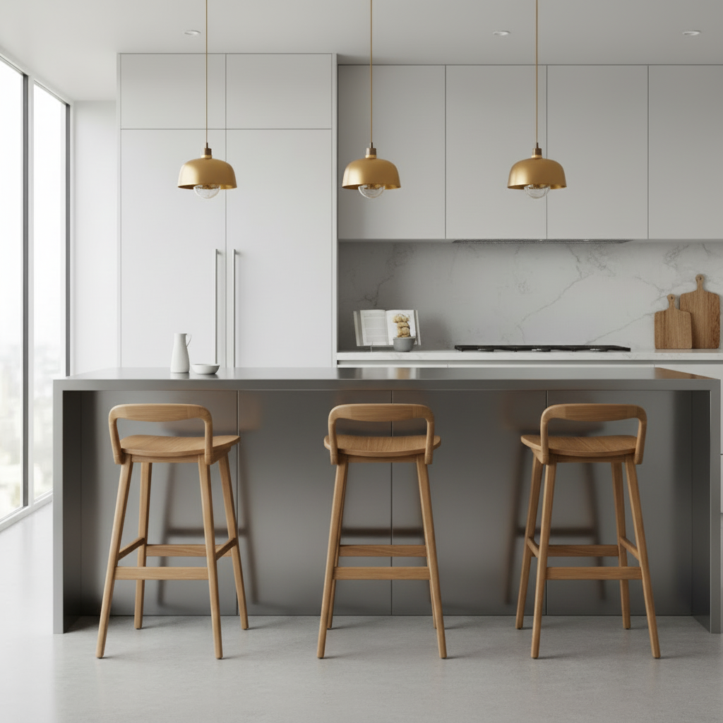Extra Low Back Bar Stool (60-75cm)