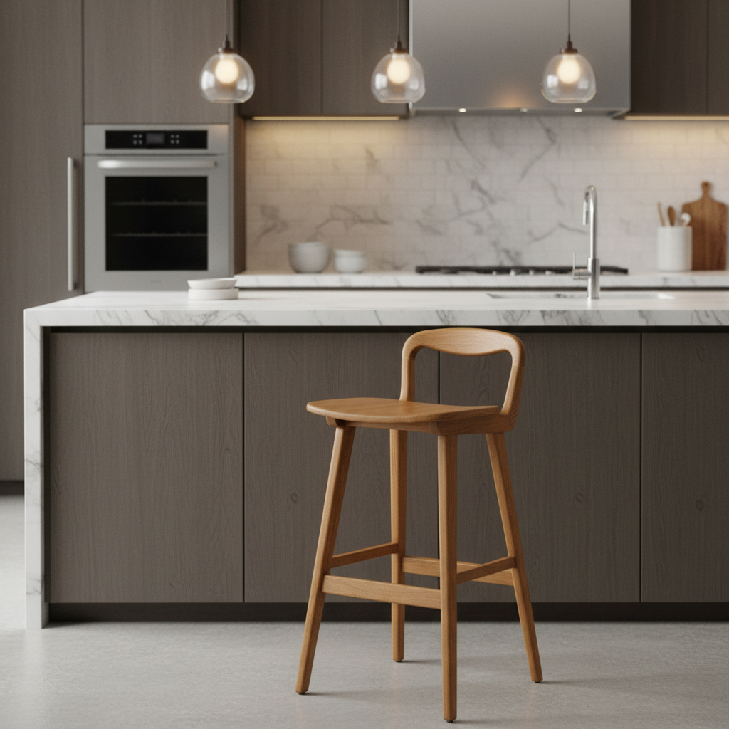 Extra Low Back Bar Stool (60-75cm)