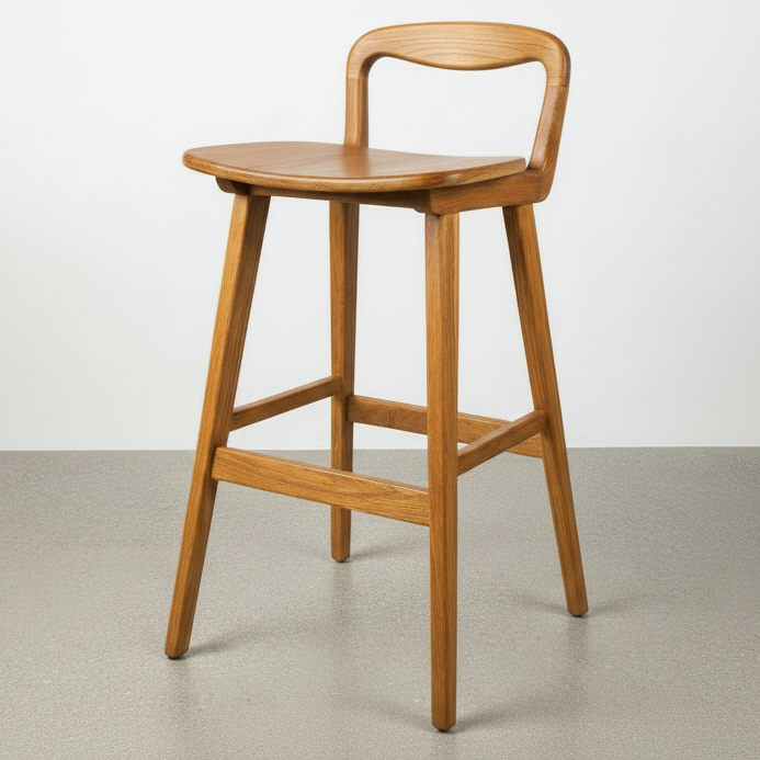 Extra Low Back Bar Stool (60-75cm)