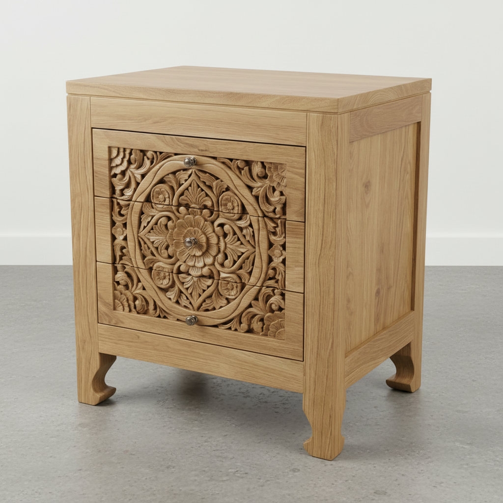 Ornate Bedside Table