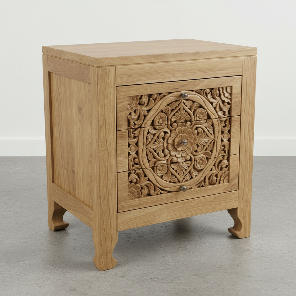 Ornate Bedside Table