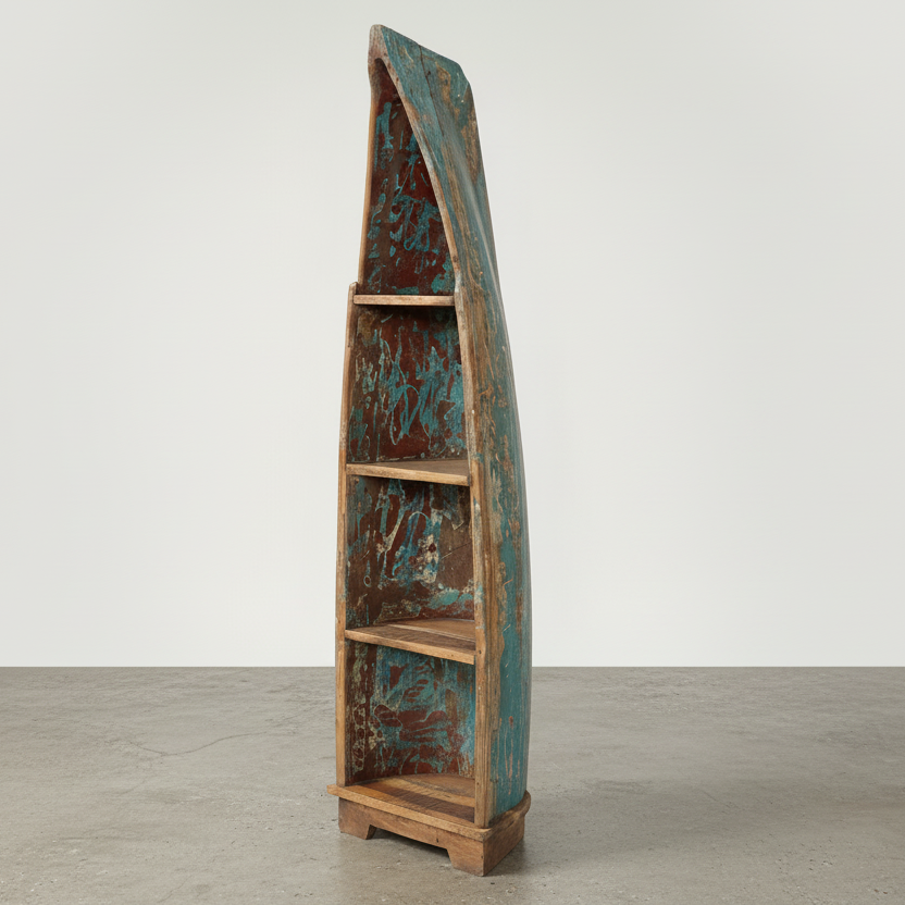 Rustic Sampan Shelf Unit (200cm) type 1