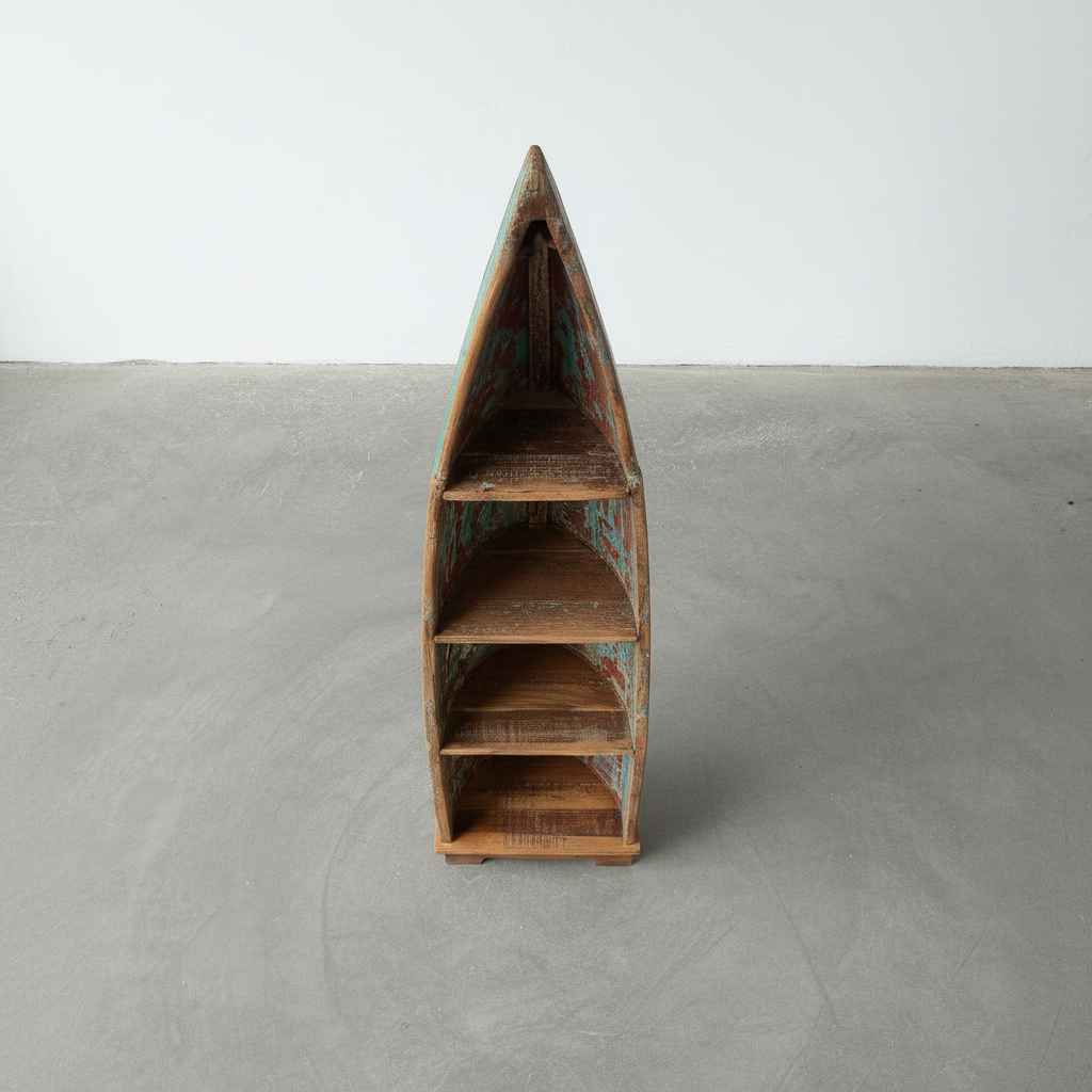 Rustic Sampan Shelf Unit (200cm) type 1