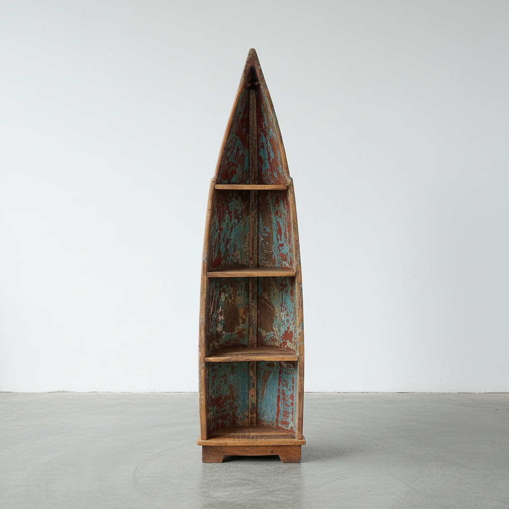 Rustic Sampan Shelf Unit (200cm) type 1