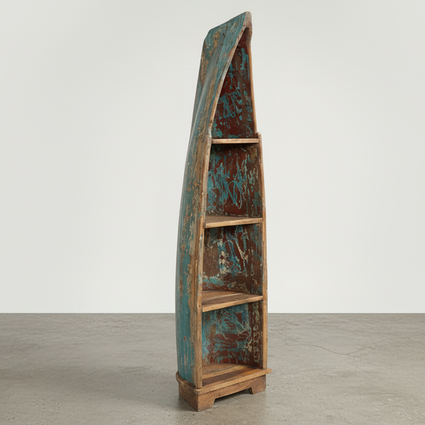 Rustic Sampan Shelf Unit (200cm) type 1