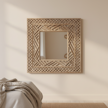 Load image into Gallery viewer, Whitewash Teak Mirror
