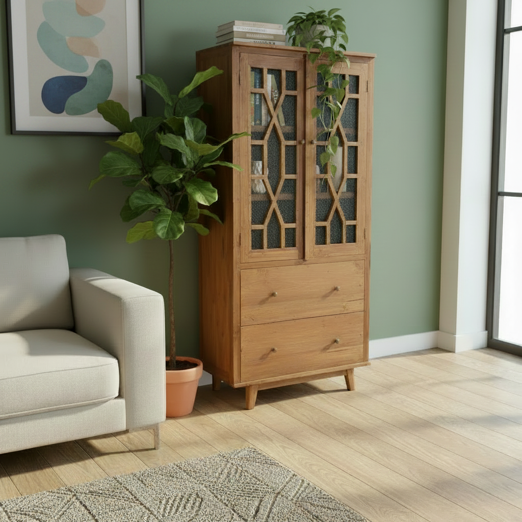 Rustic Teak Cupboard