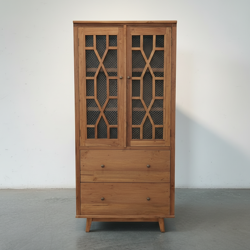 Rustic Teak Cupboard
