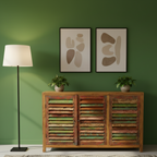 Louvred Shoe Cabinet (150cm) type 1