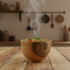 Teak Soup Bowl