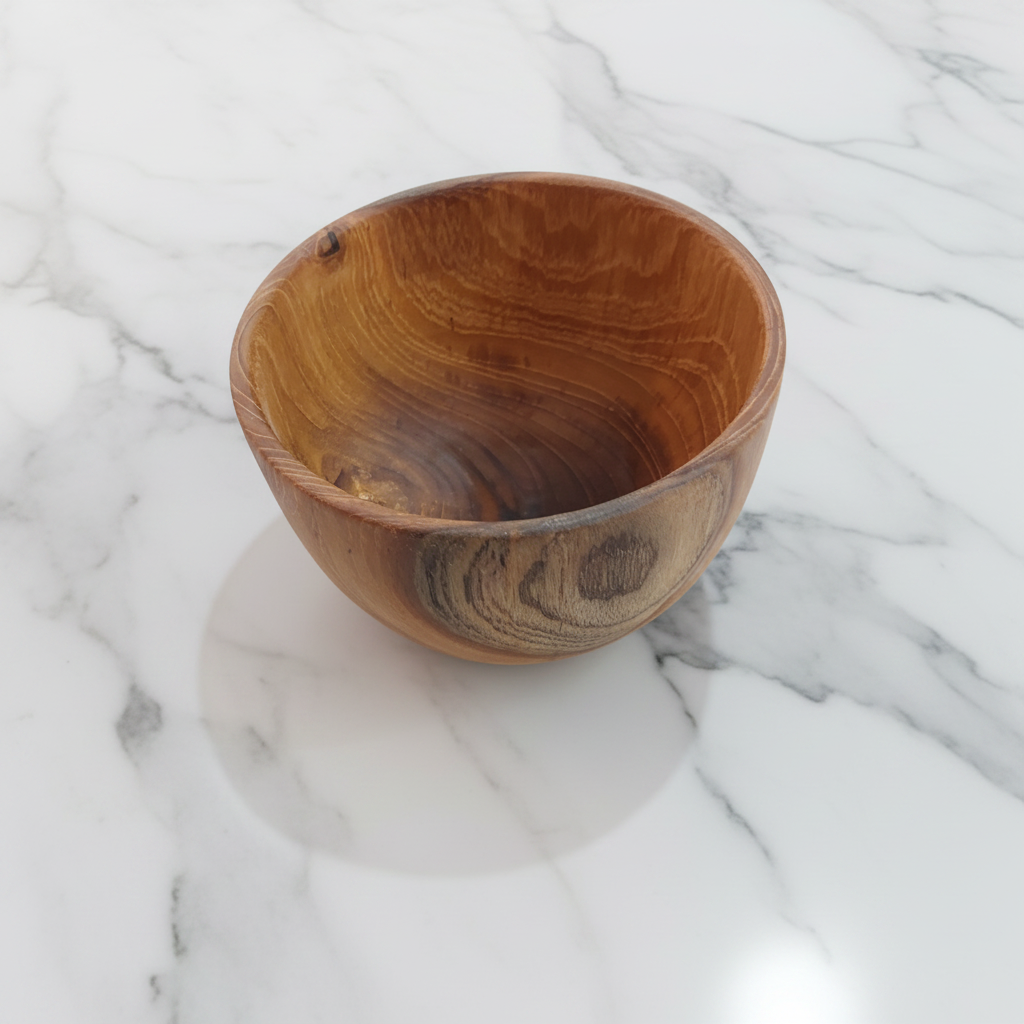 Teak Soup Bowl