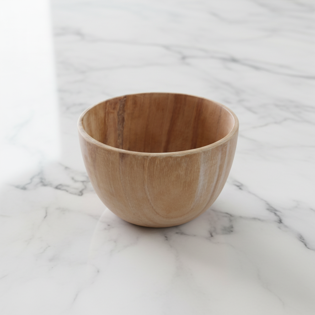 Teak Soup Bowl