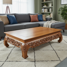 Load image into Gallery viewer, Vintage Teak Opium Bed Coffee Table #1 (pre-owned)
