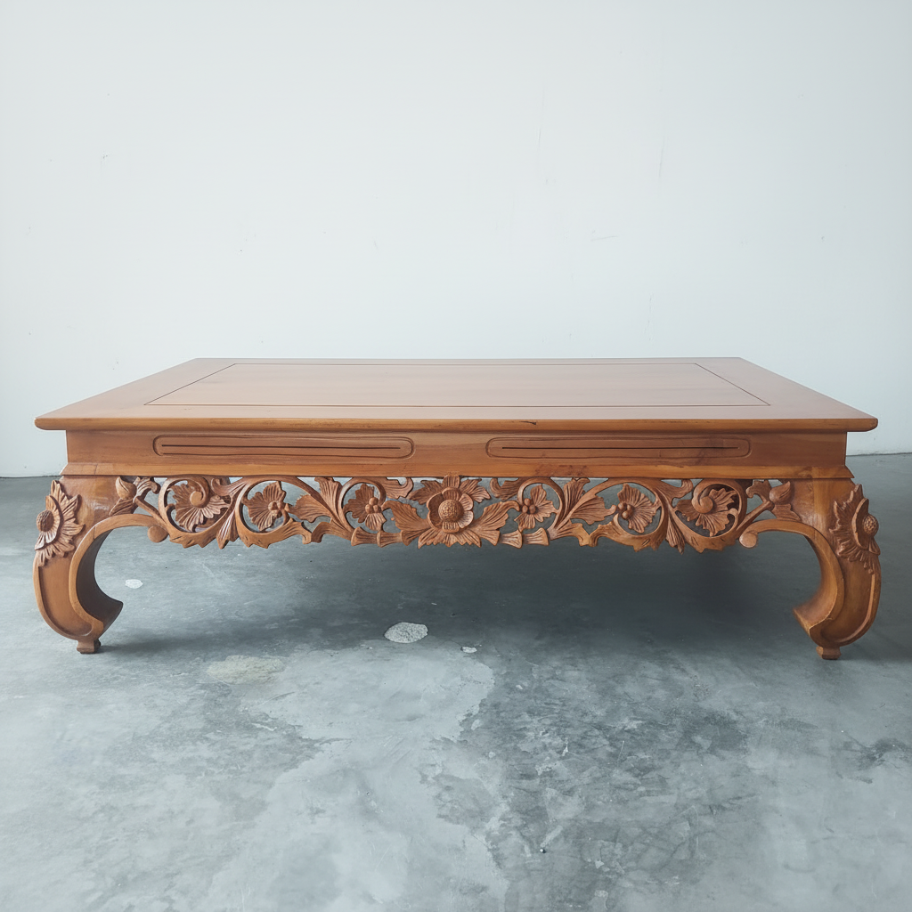 Vintage Teak Opium Bed Coffee Table #1 (pre-owned)