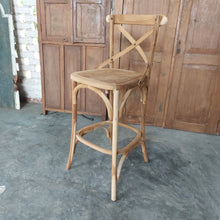 Load image into Gallery viewer, Cross Back Bar Stool
