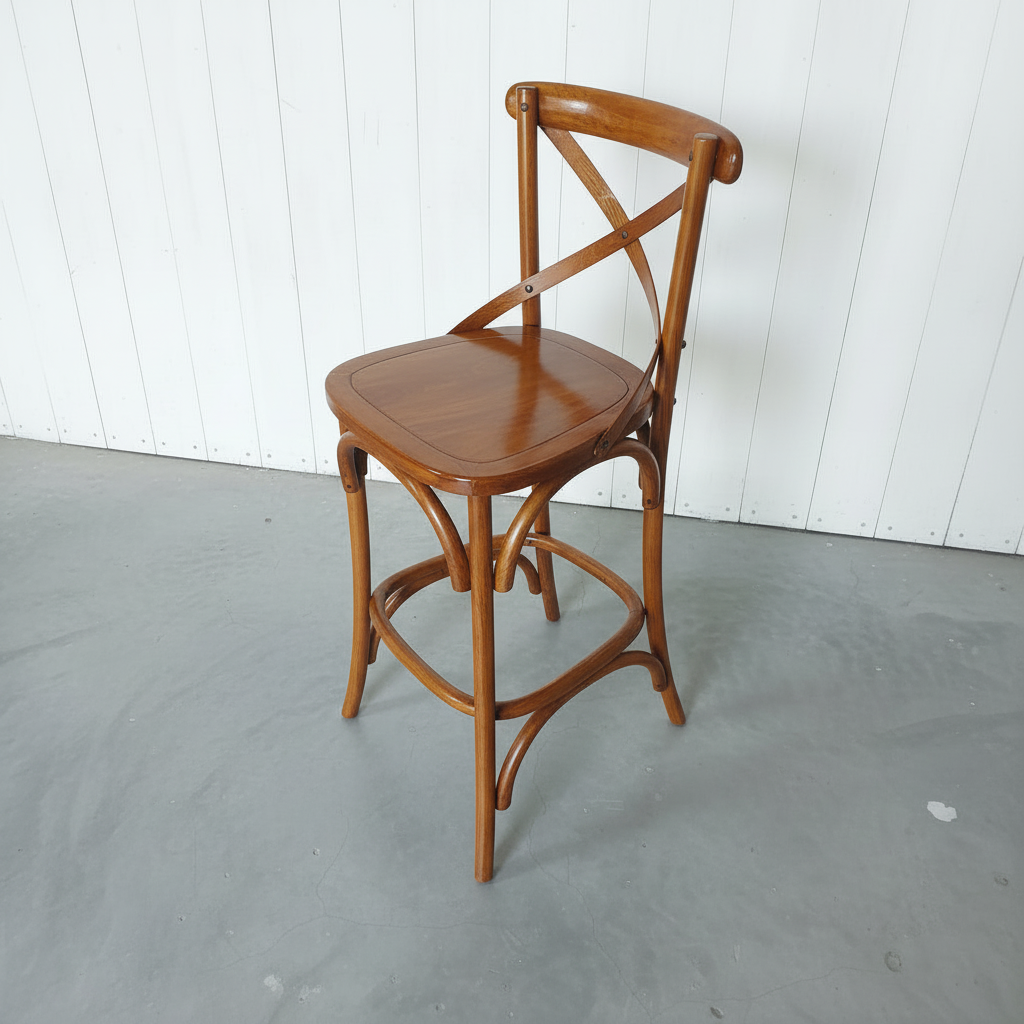Cross Back Bar Stool (60-65cm)