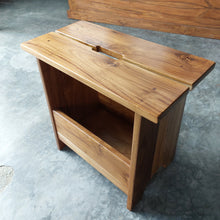 Load image into Gallery viewer, Teak Storage Stool
