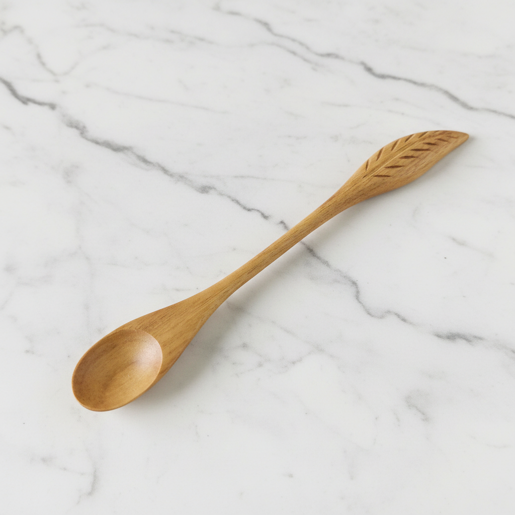 Teak Tea Spoon (ornate)